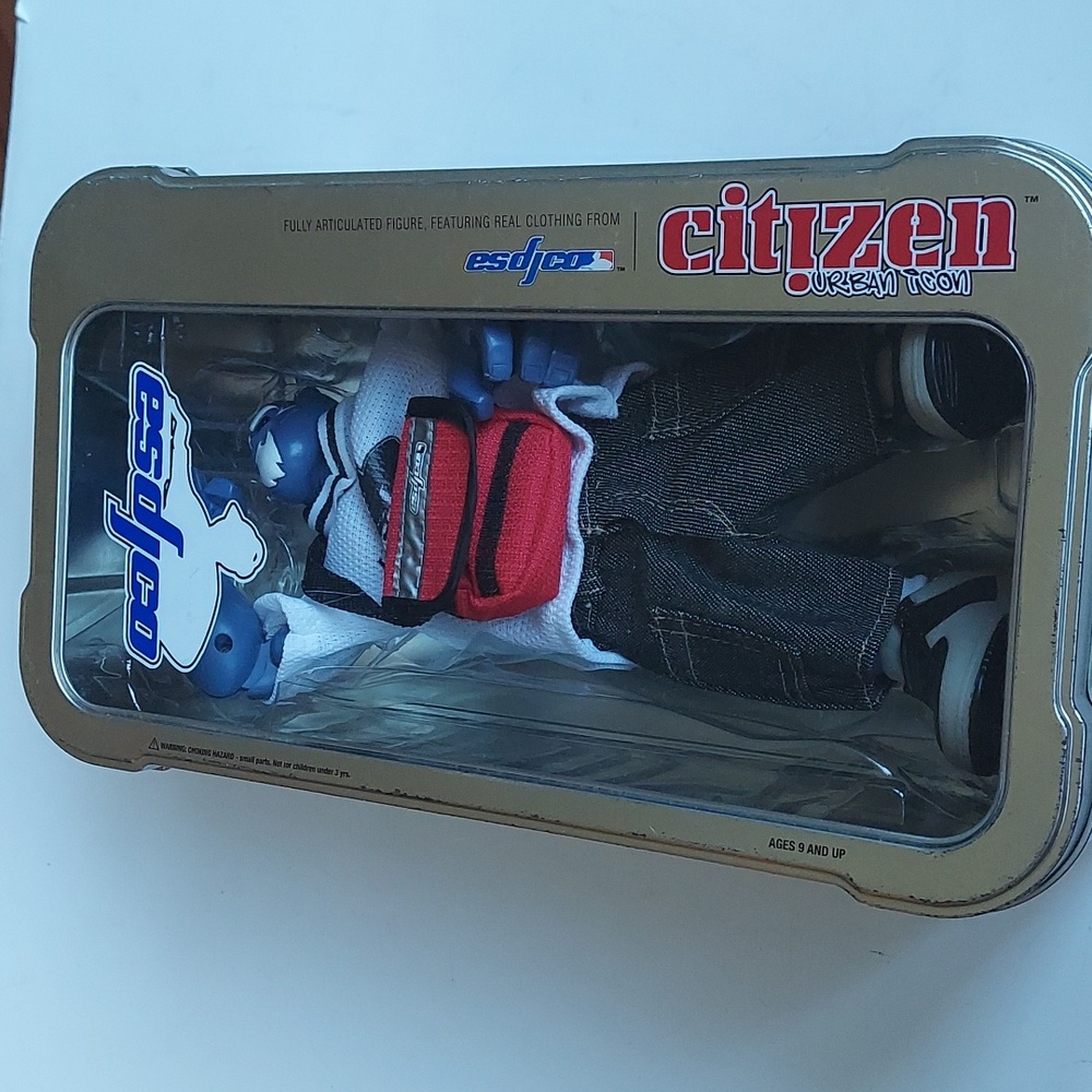 Citizen urban I con fully articulated figure featuring real clothes 2004 in tin.